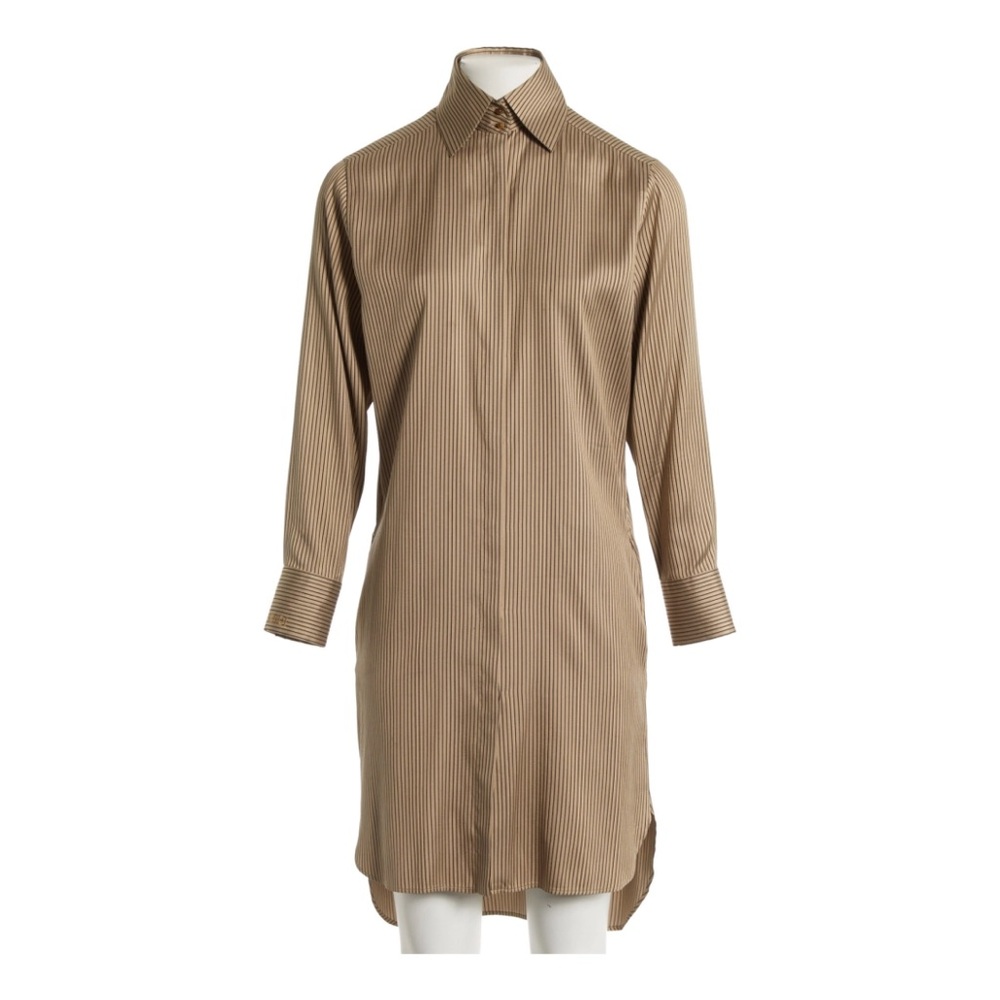 Fendi Silk Twill Shirt Dress